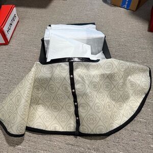 Authentic Chanel Chanel Camellia Handbag Raincoat Printed PVC